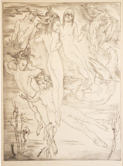 venusmilk: Donald De Lue, Sea Maidens, 1930