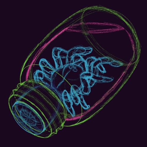 edenartfactory:A vessel in a vialOkay, I was looking at some trapdoor spiders to make a companion fo