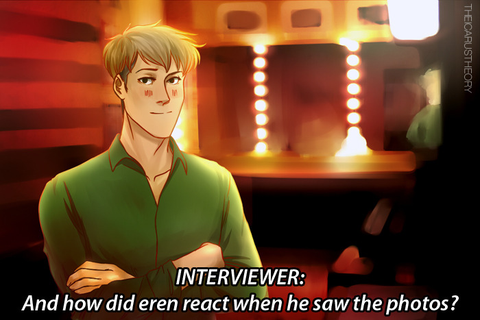 Honestly Eren I don’t even think Jean gets offended by the horse thing anymore.