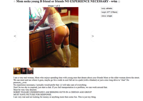 I was bored and horny at work, I decided it was about time for another Craigslist search for a new f