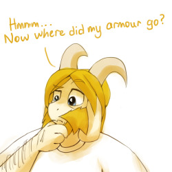 overthestory:((Asriel tries on daddy’s