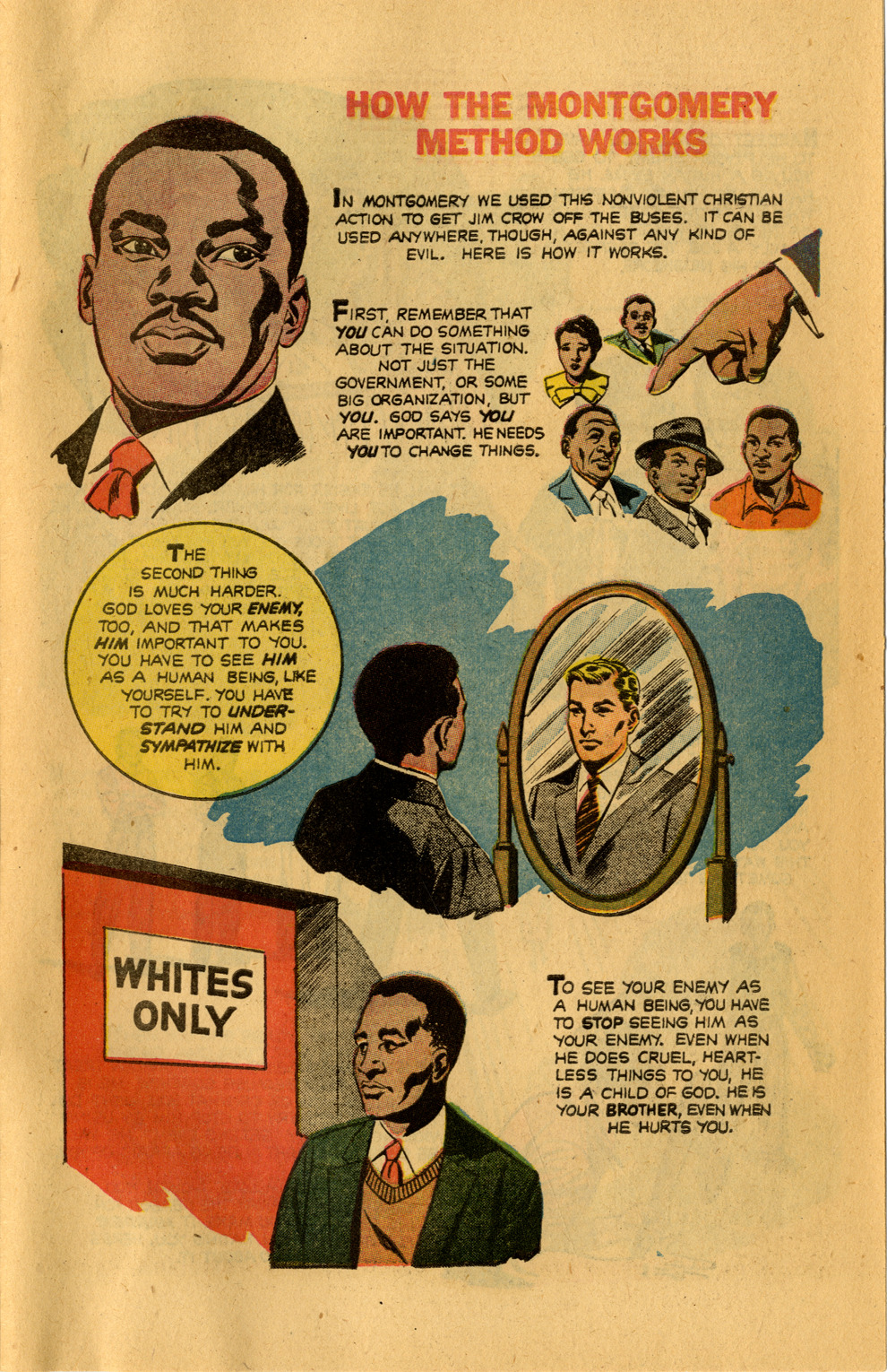 1956 Martin Luther King Montgomery Story Comic Book