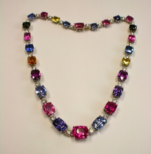 Sapphire &amp; Diamond Necklace by Graff 