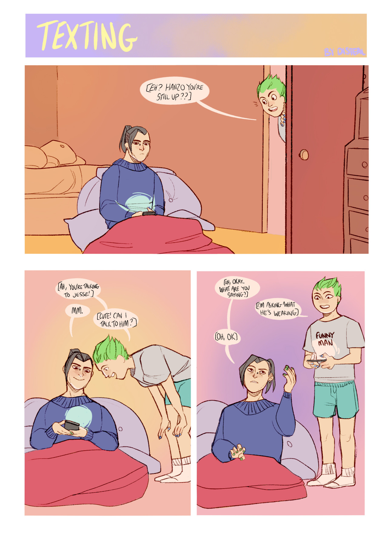 disteal:  disteal:  happy valentines day!! (Based off an anon request for Hanzo texting