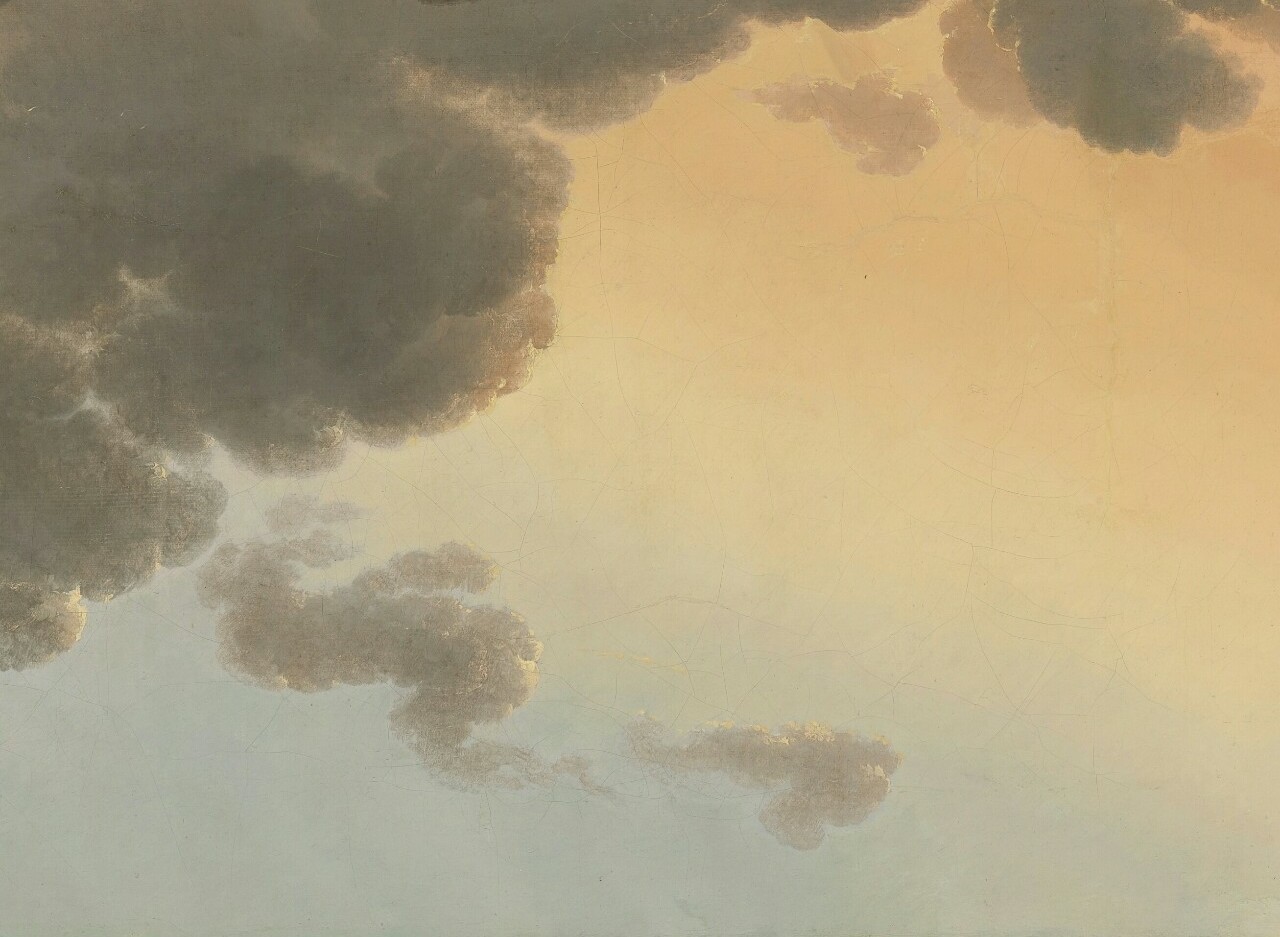 detailedart:  1-2. Study of Clouds with a Sunset near Rome  (1786-1801), 3. Southern