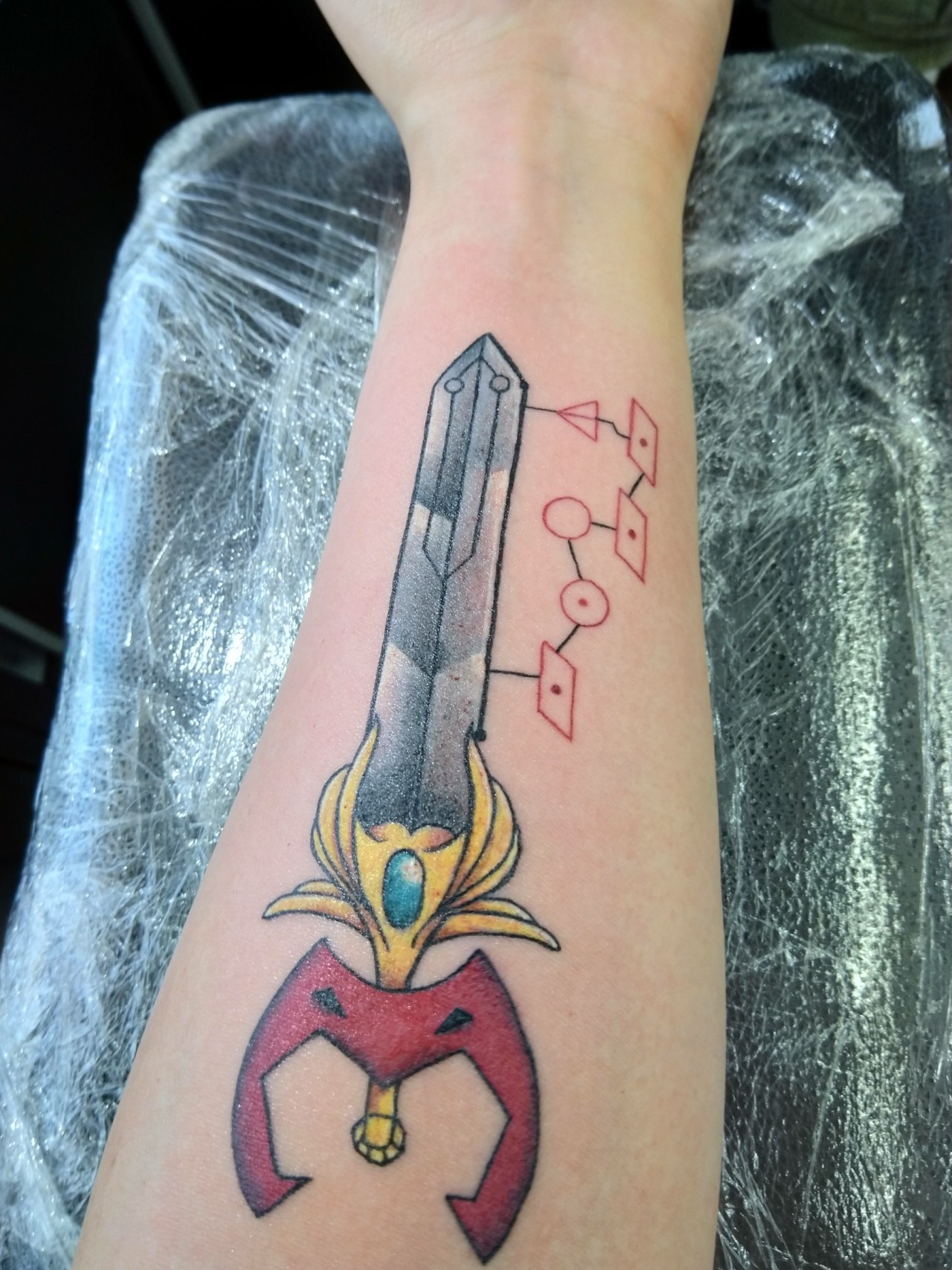 I got a SheRa tattoo I love rollerskating and I love Glimmers quote in  the episode of this title Bad things happen Thats life You can either  let it paralyze you or
