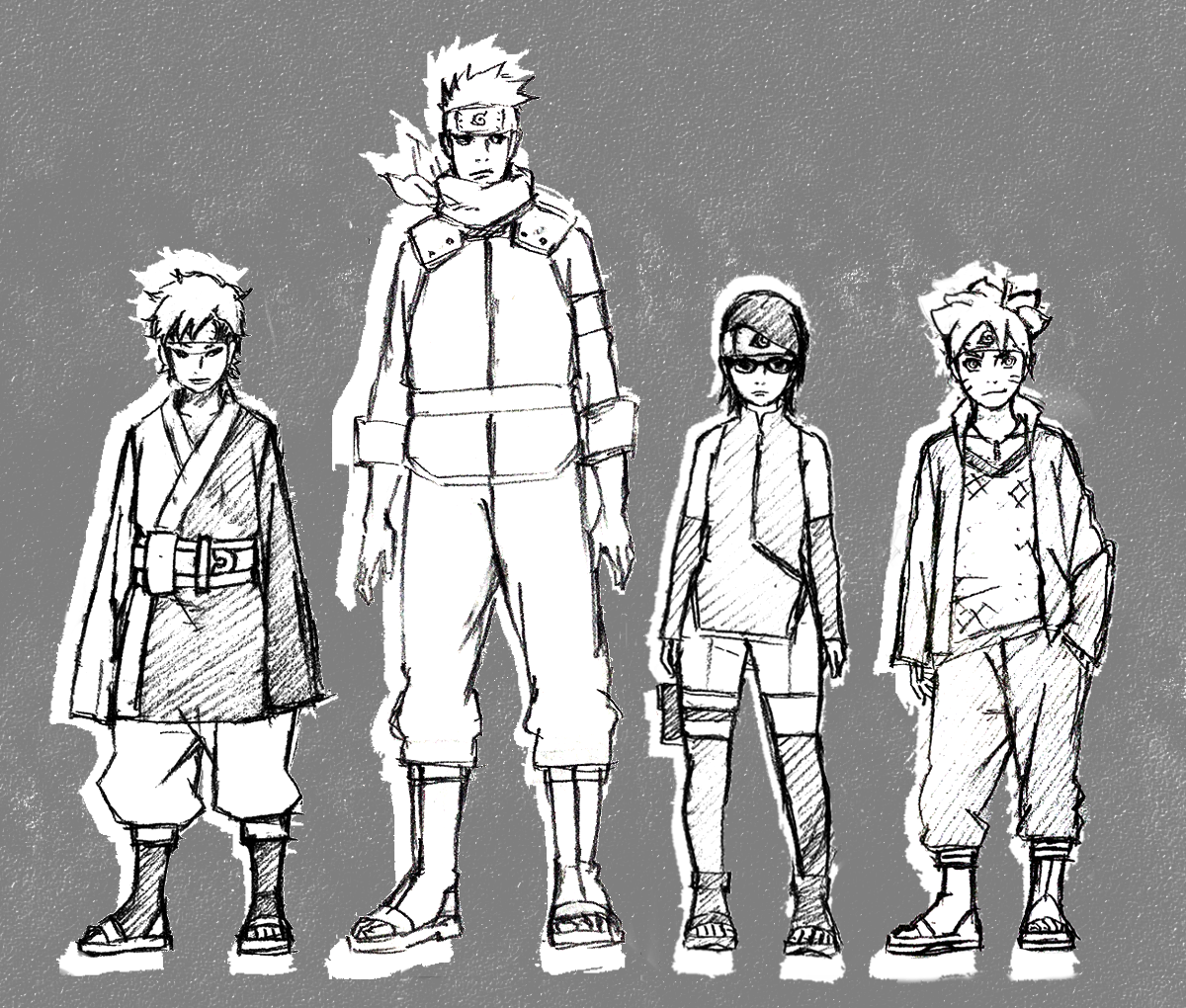 lady-nounoum:  Team Konohamaru