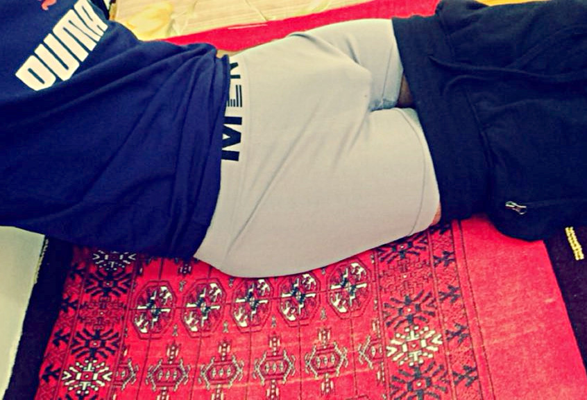 roaminfan-two:  Yuuummm !!! Attractive Arab guy with large cock !!!