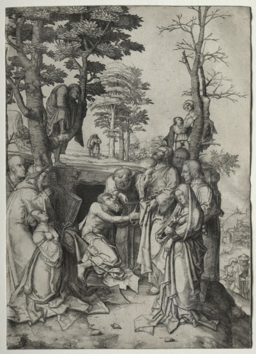 cma-prints:The Raising of Lazarus, Lucas van Leyden, by 1508, Cleveland Museum of Art: PrintsMedium: