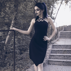 gothicandamazing:  Model/ Photo/ MUA: Darya GoncharovaOutfit: KillstarWelcome to Gothic and Amazing |www.gothicandamazing.com  