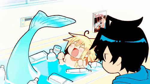 vyctornikiforov:“There’s a mermaid…actually, a merman, living in my bathtub at home. But that’