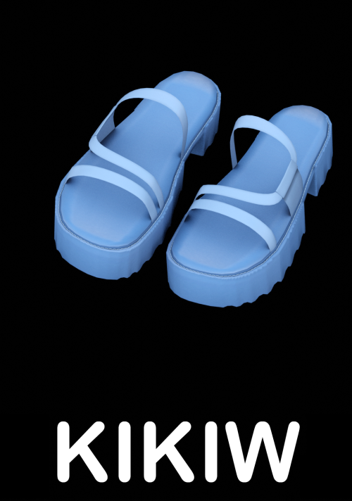 kikiw-sims: [KIKIW] A pair of simple beach shoes Post becomes public on  5/13/2022 *New mesh*6 color