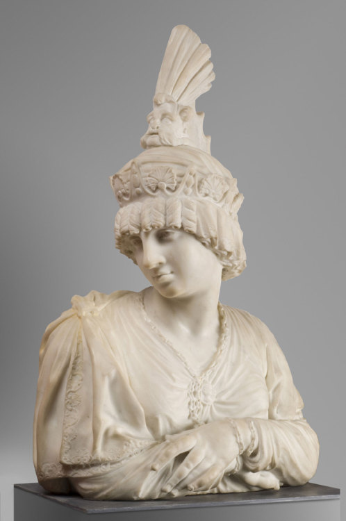 centuriespast:Bust of Zenobia, Queen of PalmyraClaude Bertin, French, active from 1685, died 1705Dat