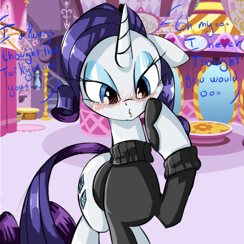 askmademoisellerarity:   PART 1  PART 2  PART 3 / ???   The Story arc Continues with one of my favorite blog http://asklyingapplejack.tumblr.com/ I have tried a new coloring Style, can you guys tell me your opinion hey? So i hope you like it hey