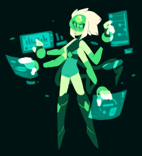 kowskie:OKAY SO I tried to make a Pearl/Peridot fusion