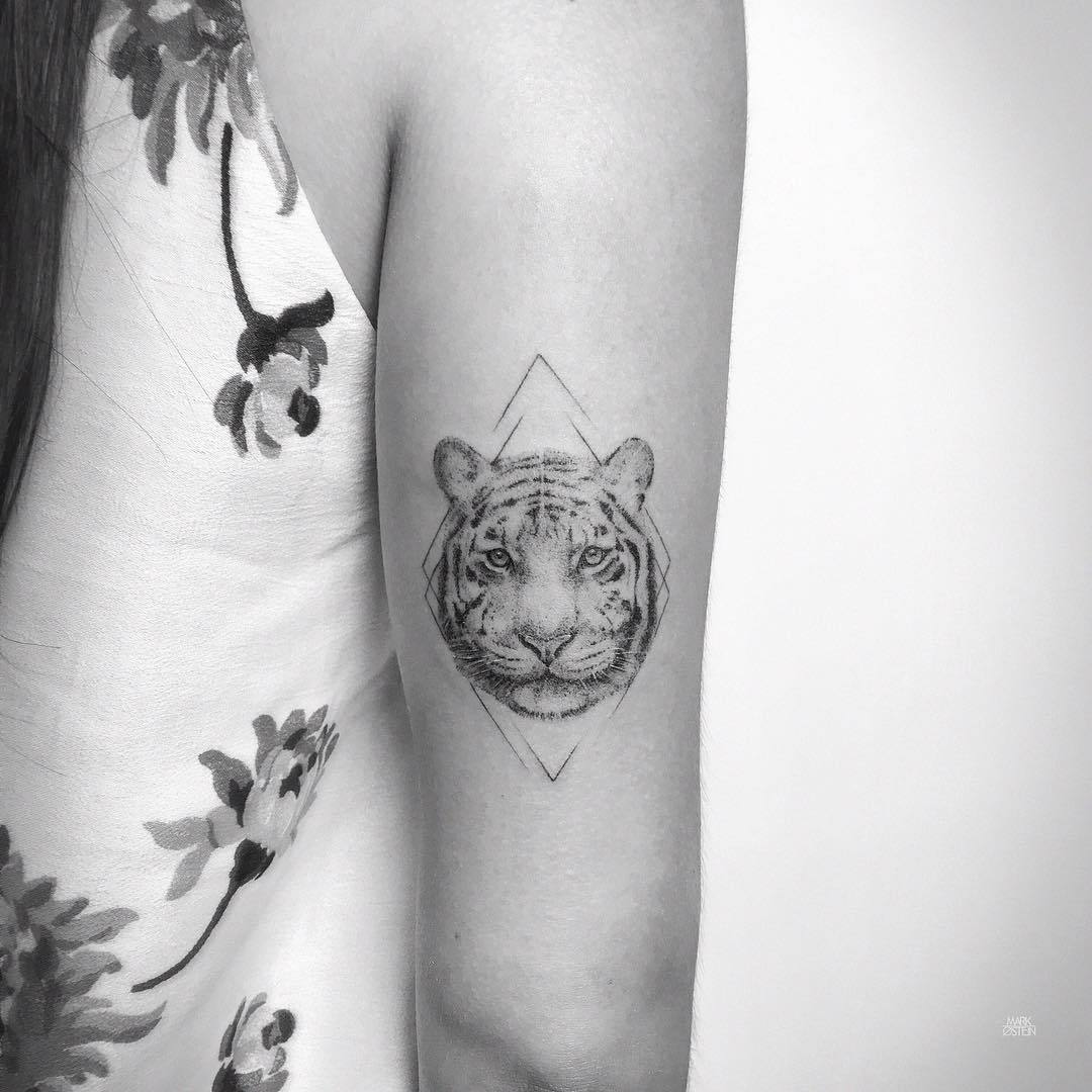 Share more than 72 minimalist tiger tattoo  thtantai2