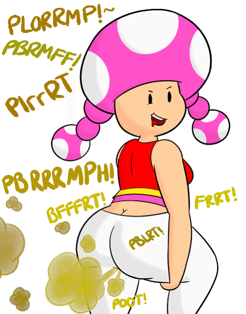 Toadette Farting Rotten Eggy Poots by YellowWood578