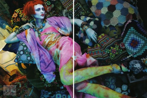 “Bohemian Way” Magazine Vogue Italia February 2010 by Emma Summerton