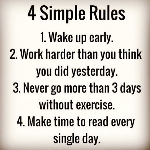 4 Simple Rules to #Success… #motivation #inspiration #theobjectiveistowin #workhard #giveback