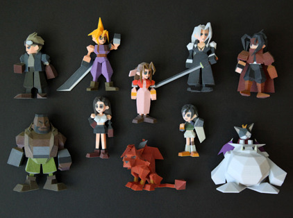 littlebomba:  3D Printed Final Fantasy VII Characters   