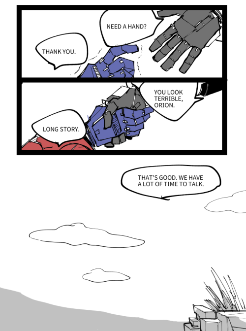 toricoriot:I finished reading Unicron.I think…It’s no fair. Optimus deserves better. Orion meets Rol
