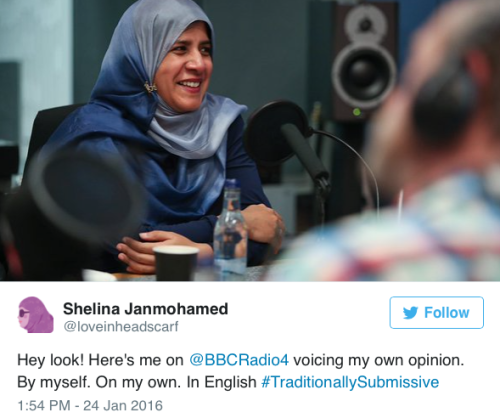 micdotcom:  After British Prime Minister David Cameron blamed ISIS recruitment on “traditionally submissive” Muslim women and mothers who don’t speak out against radical Islamism, Muslim women are firing back on Twitter. One tweet, featuring Darth