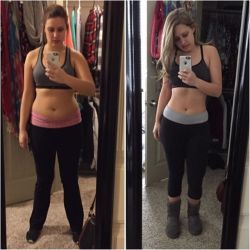 teenschicks:  I want to introduce you all to the amazing @fbggirl7! Her name is Shelby and she was previously following my four week mean plan and workout plan – these are her results!! However, we all know that life happens sometimes, and she fell