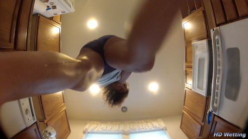 freefetishpics:  Alisha pees directly onto the camera in this video. We placed a waterproof camera on the floor under Alisha. Wearing panties, Alisha squats over the camera and pees through her underwear. From the vantage point of being directly below