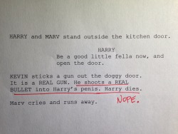 shitroughdrafts:  Home Alone, directed by Chris Columbus. 1990. Pre-order the Shit Rough Drafts book here!