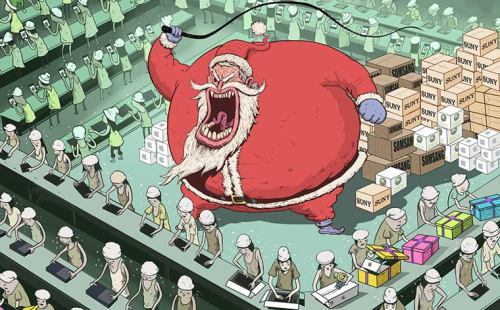 asylum-art-2:    	 		 						 							 					Sad modern world – The twisted satirical illustrations of Steve Cutts A selection of the illustrations of Steve Cutts,  who portrays with a bitter look the excesses of our sad modern world  and of our consumer