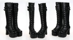 magicalshopping:    ❤ Chunky Heel Boots