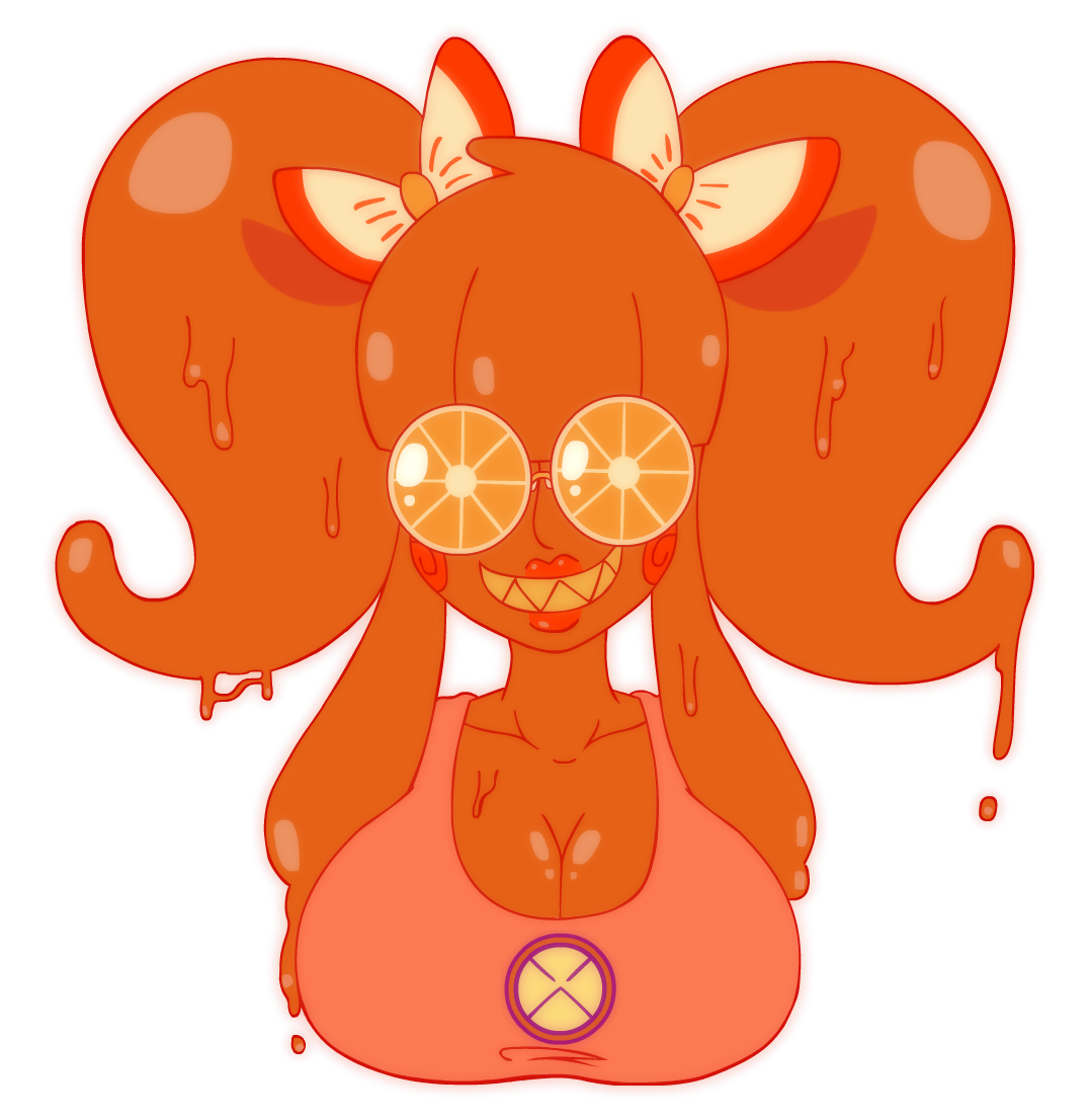 dommydraws:  And on this day, an orange was born from @skitterleaf-art ‘s wombalso