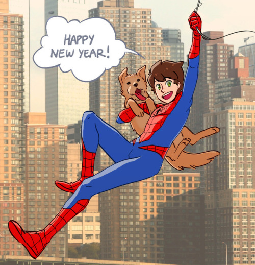 HAPPY NEW YEAR!!! -Peter Parker Your friendly neighbourhood Spider-ManIt’s the year of the dog (MY Z