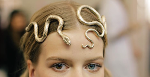 agameofclothes - Snake headpiece for the Sand Snakes, Valentino