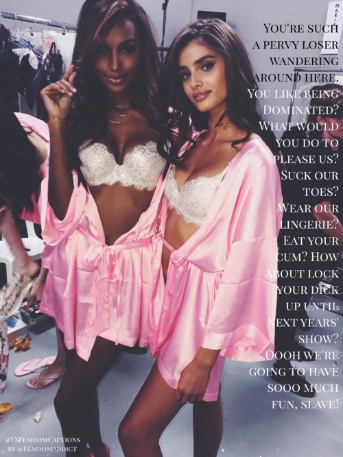 vsfemdomcaptions:Fashion Show Series: What would you do for these Angels?