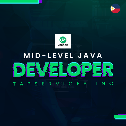 URGENT HIRING! TAPSERVICES INC Is Looking For A MID-LEVEL JAVA DEVELOPER Closing Date: November 13, 2020