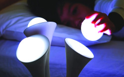 gaksdesigns:  GLO color-changing nightlight with portable glowing balls. 