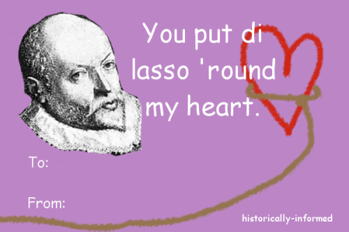 Happy belated Valentine’s Day from Historically Informed! Modchaut got so into her Renaissance impro