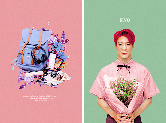 monoka:  nct dream flower boys &amp; their bags ðŸ’•ðŸŒ¸ðŸŽ’ 