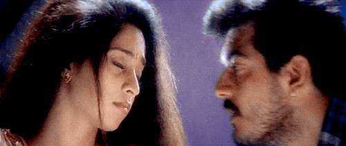 wee guttersnipe — Shalini and Ajith in Unnodu Vaazha from Amarkalam...