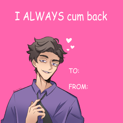 Tumblr Sexymen Valentines with @gremiinboy and @/vampiiere