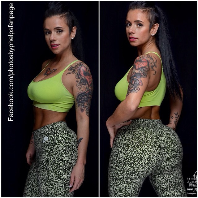 @photosbyphelps showing off the fitness  and figure of Leila Rene @loveleila7 …yes