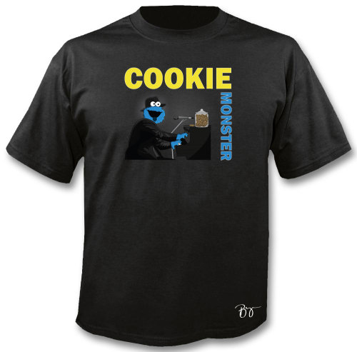 bryankremkaushirts:Cookie Monster / Tom Waits Mashup ShirtHappy Thanksgiving and here’s yet another 