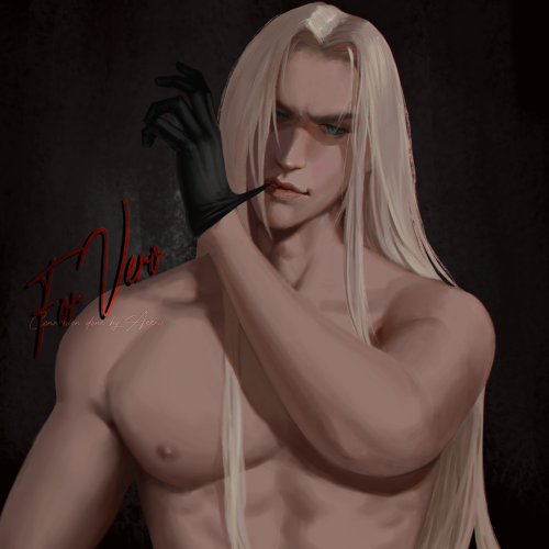 Sephiroth commission by Val Ash as a gift for Vero <3 