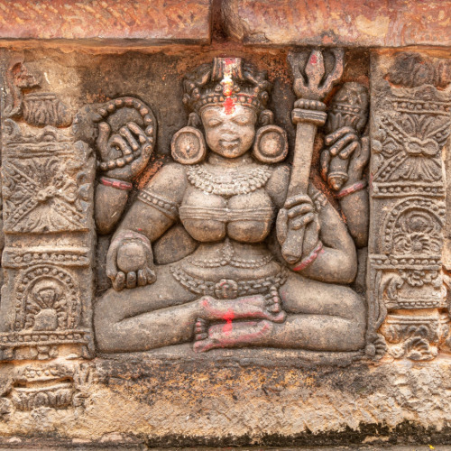 Maheswari, Parasuramesvara Temple, Bhubaneswar, Odisha, photo by Kevin Standage, more at https://kev