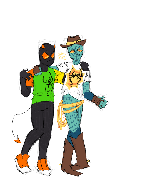 My Spidersona + Doodle W/ @empty-ted 's Spidersona