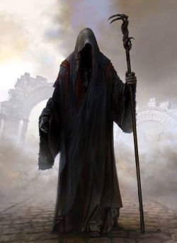 fantasyartwatch:  Dark Acolyte by Unknown *I’ve reverse image searched this to death but can’t seem to track down the original artist. Anyone know who made this?    