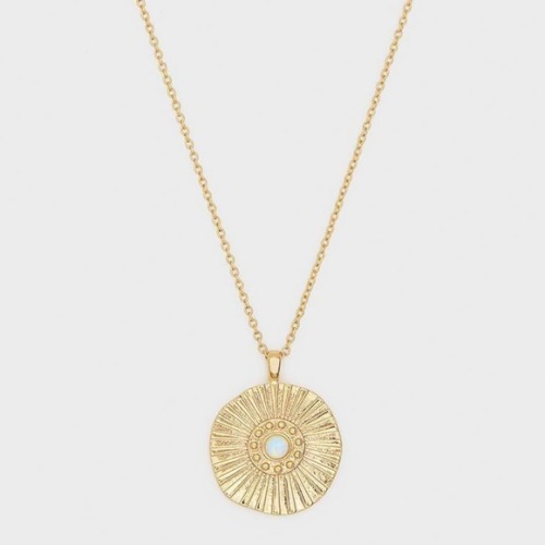 Who: Katie Stevens as Jane SloanWhat: Gorjana Sunburst Coin Necklace - $34When: The Bold Type/ 05x04