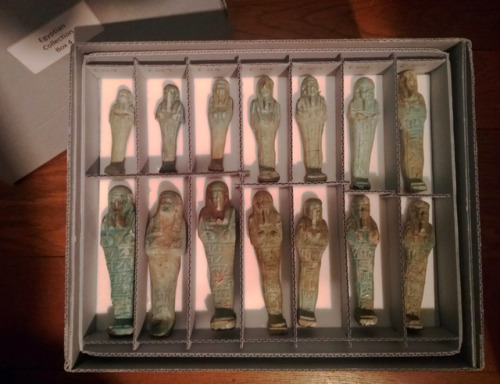 glencairnmuseum:Here are some of our Egyptian shawabti figurines in special acid-free boxes on acid-