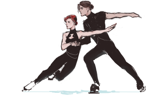 idkanatomy: doodle from Hearts Shall Dance Once Again by Blossomsinthemist bucky nat ref, steve ref,